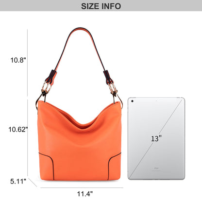 Montana West Hobo Bags for Women Purses and Handbags Ladies Bucket Shoulder Bags,MWC-128BOR