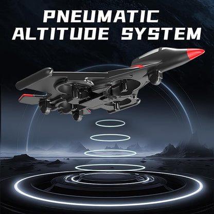 RC PlaneFoam Airplane Toy Drone Remote Airplane Foam Airplanes for Kids Airplanes for Kids Remote Control Helicopter for Boys 8-12360°Flip Fighter Jet with Light (Blue-B)