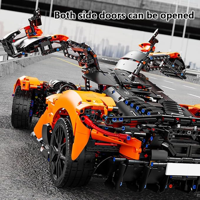 W11 Supercar Building Set 1:6 Large Modular Building Sports Car a Collectible and Display car for Adults(5036 Pieces)