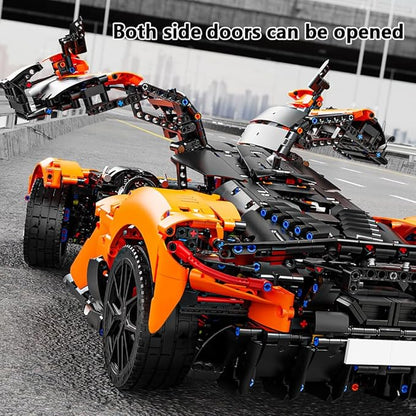 W11 Supercar Building Set 1:6 Large Modular Building Sports Car a Collectible and Display car for Adults(5036 Pieces)