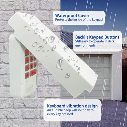 XDTKML for Genie Garage Door Opener Keypad Compatible with All Genie Intellicode Overhead Door Codedodger and Dip Switch Opener for 1995-Current Models 315/390MHZ Wireless Keyless Keypad Replacement