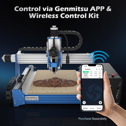 Genmitsu PROVerXL 4030S CNC Router Machine with 710W Spindle + 1.5KW Water Cooled Spindle Motor Kit