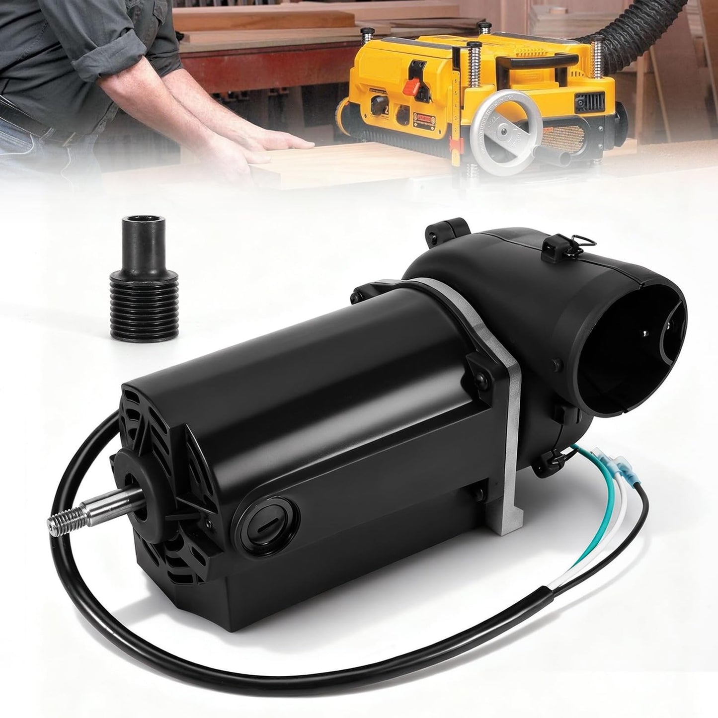 Ytricas DW735 Planer Motor Replacement with Fan Compatible with DeWalt Thickness Planer 120V - Replace DW735X Planer Type 1 Type 2 Motor Assembly