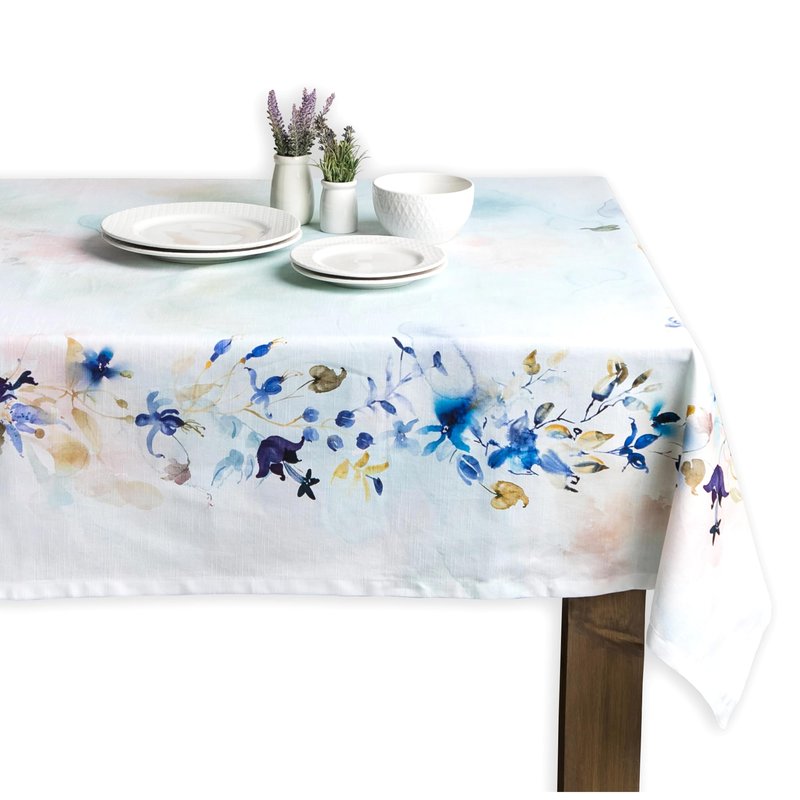 Maison d' Hermine Table Cloth Rectangle Table 100% Cotton 70 x 108 Inches Tablecloth Reusable Decorative for Dining Kitchen Room Farmhouse Home Gifts for Mothers Day Spring Summer - Lazy Summer Days