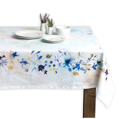 Maison d' Hermine Table Cloth Rectangle Table 100% Cotton 70 x 108 Inches Tablecloth Reusable Decorative for Dining Kitchen Room Farmhouse Home Gifts for Mothers Day Spring Summer - Lazy Summer Days