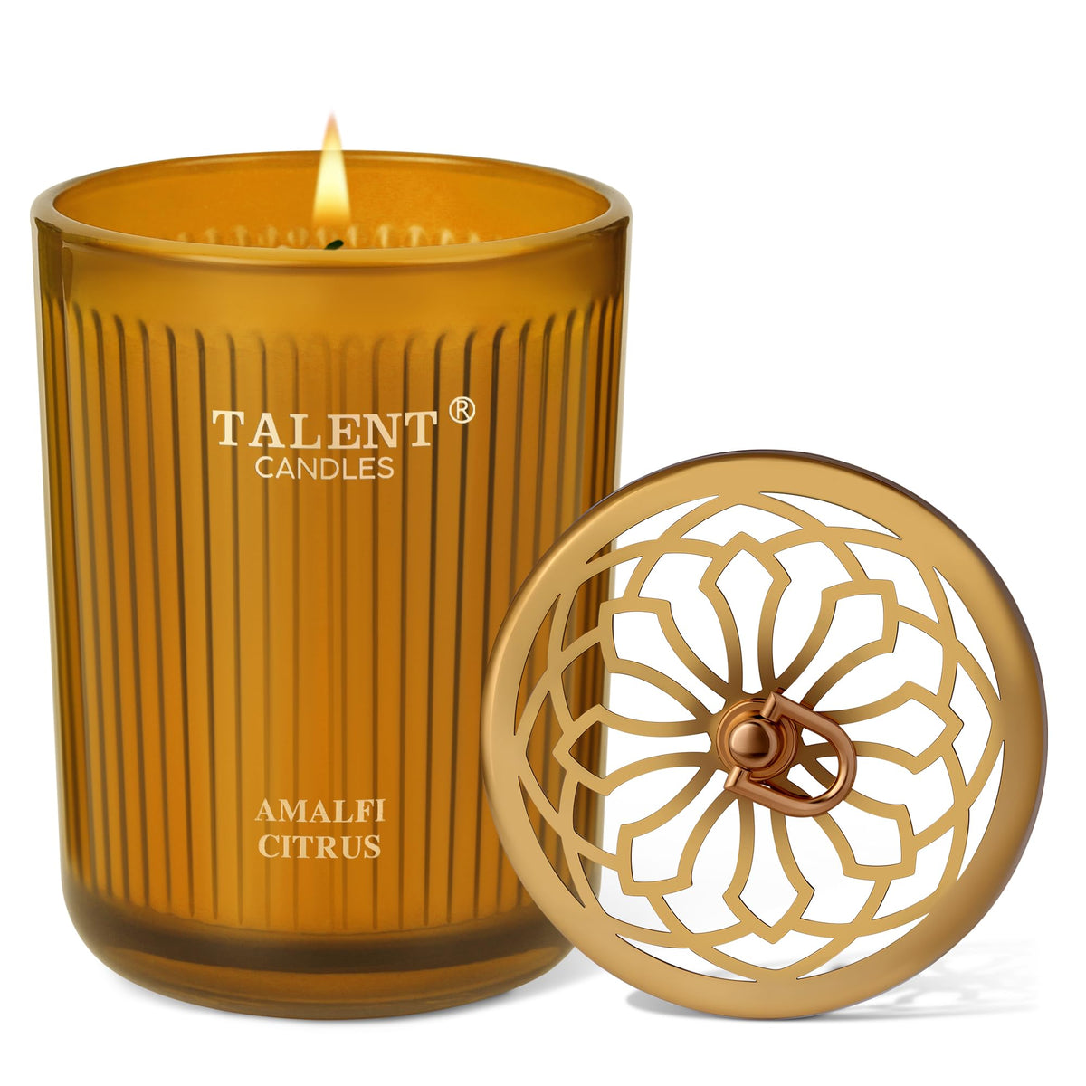 Jar Candles for Home Scented | Aromatherapy Candles Gifts for Women & Men | Natural Soy Candle | 8.4oz Traditional Style | Amalfi Citrus