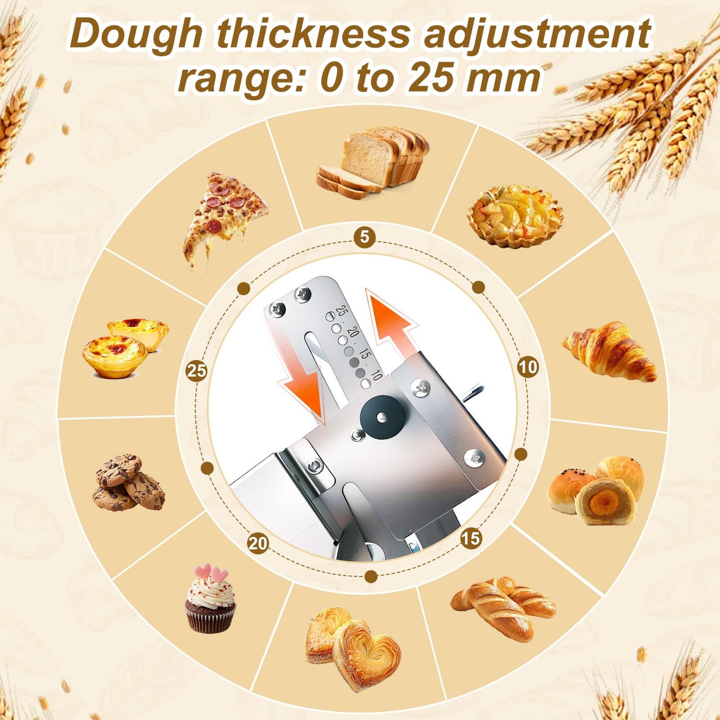 Folding Dough Sheeter Machine, Manual Stainless Steel Dough Roller Machine, 40.5"X22.8" New Pastry Roller for Commercial Home Bakery, Puff Pastry & Pizza
