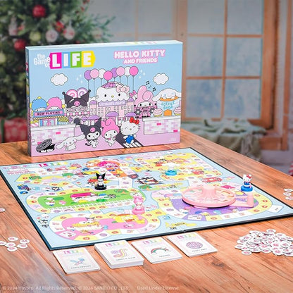 The Game of Life: Hello Kitty and Friends Board Game Collect Apples and Buy Bows on The Way to The Ultimate Party Play as Hello Kitty Kuromi &amp More Officially Licensed Collectible &amp Merch
