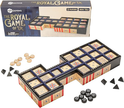 The Royal Game of Ur Board Game – Ancient Strategy Board Game for 2 Players Fast-Paced and Easy to Learn Over 4500 Years Old