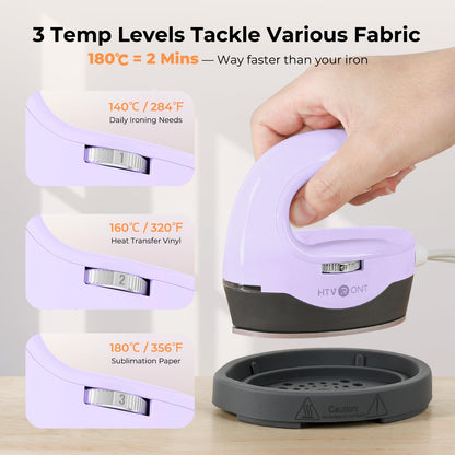 HTVRONT Heat Press Machine Bundle - Auto Heat Press Machione + Mini Heat Press + Mug Heat Press
