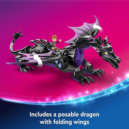 LEGO Disney Princess Maleficent’s Dragon Form Building Set for Kids and Sleeping Beauty Fans Disney Princess Figure Castle Toy Fun Gift Idea for Girls and Boys Ages 7 Plus Who Love Aurora 43240