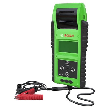 Bosch BAT155 Heavy Duty Battery Tester with Integrated Printer - Use with 6V and 12V Batteries, 12V and 24V Charging Systems