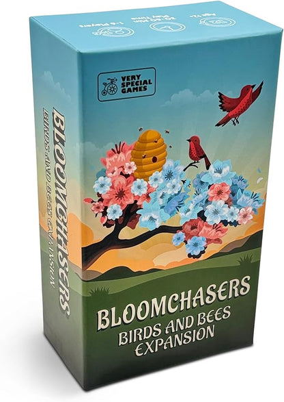 Bloomchasers Birds and Bees Expansion Pack 3D Flower Stacking Tree Building Board Game for Families and Adults Light Strategy Beautiful Fun &amp Competitive 1-6 Players Age 12+