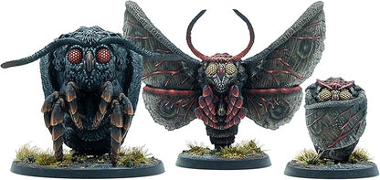 Modiphius Entertainment: Fallout: Miniatures - Cult of The Mothman: Mothman Eclipse - 3 Figures Appalachia Wave Unpainted Resin Tabletop Game