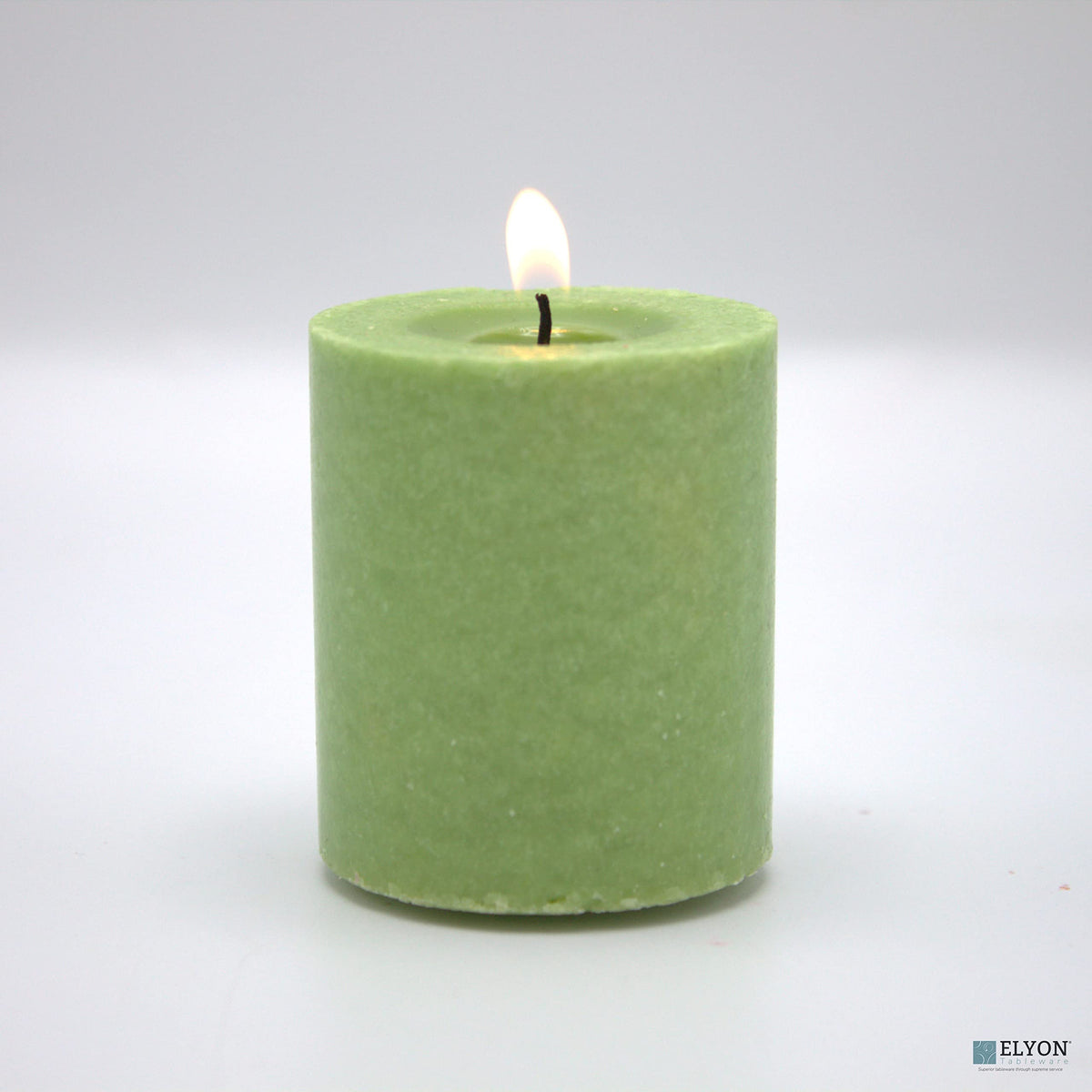 18 Green Colored Unscented Wax Votive Candles in Glass Holder, 24 Hours Burn Time