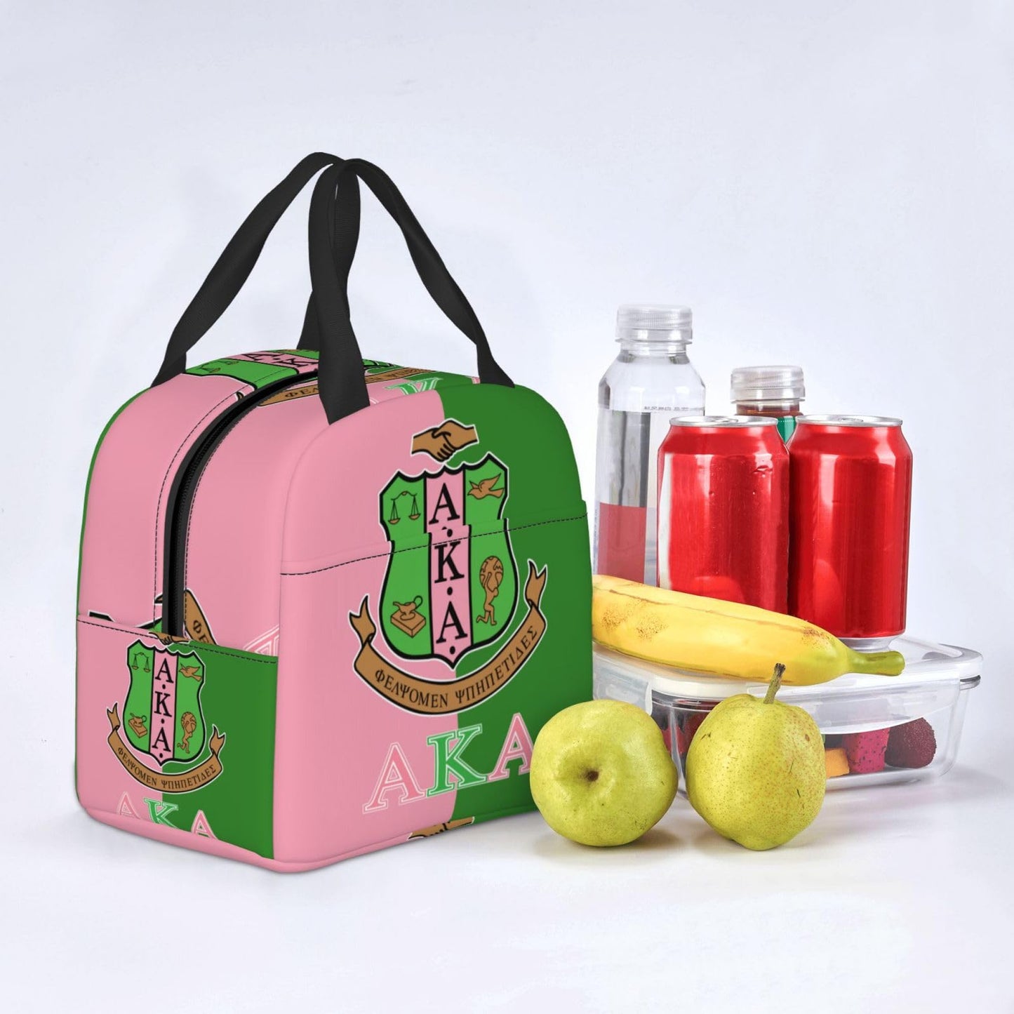 FRANTOFIT Insulated Lunch Bag for Women Portable Lunch Box Lunch Tote Cooler Bags for Work Travel Picnic (Pink)