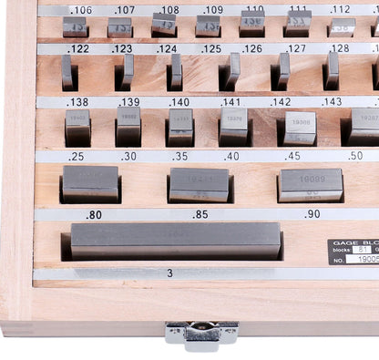 Accusize Industrial Tools 81 Pc Grade AS-2 Steel Gage Block Set, P900-S583