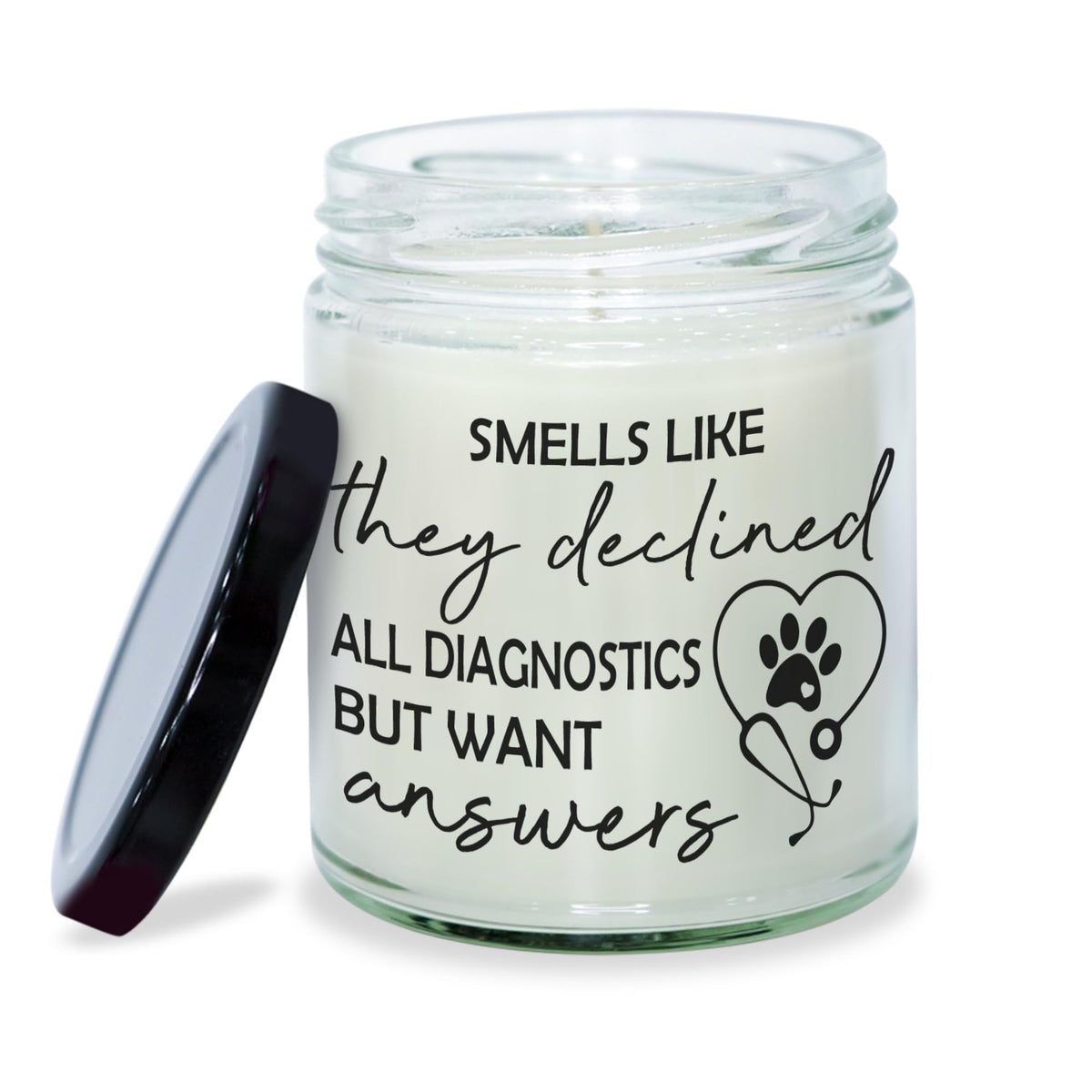 MEDROC Funny Veterinary Medicine Candle - 9oz Vanilla, Vet Gifts for Women Men, Vet Tech Week Gifts for Technician Veterinarian Assistant Receptionist Animals Care Doctor
