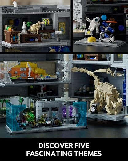 Nifeliz Museum of Nature and Science Building Set Gift Idea for Lovers of Museums Buildable Display Model Addition to The Modular Buildings Collection (3373 PCS NF10286)