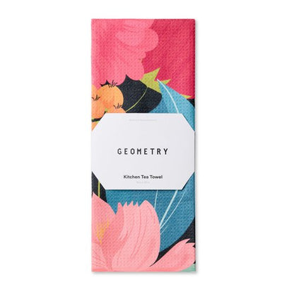 GEOMETRY Kitchen Tea Towels - Quick Dry Microfiber Dish Towels for Kitchen My Garden, 18" x 30" 1 Pack