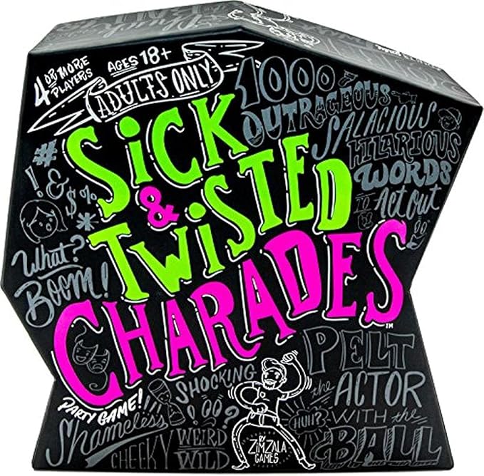 Wonder Forge Sick &amp Twisted Charades Party Game for Adults Age 18 &amp Up - 1000 Outrageous Salacious Hilarious Words to act Out!