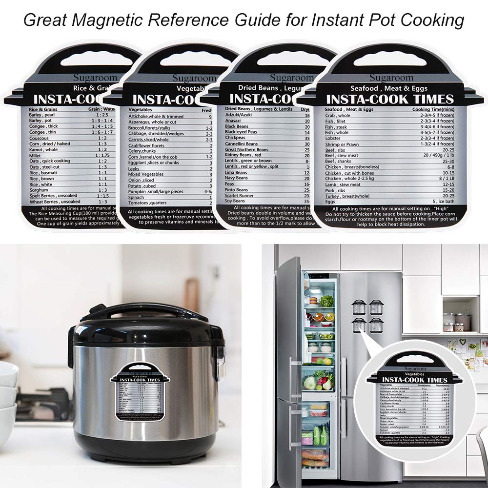 Accessories for Instant Pot, Sugaroom Pressure Cooker Accessories Set Compatible with Instant Pot Accessories 6 qt 8 quart - 2 Steamer Baskets, Springform Pan, Egg Rack, Egg Bites Mold and More