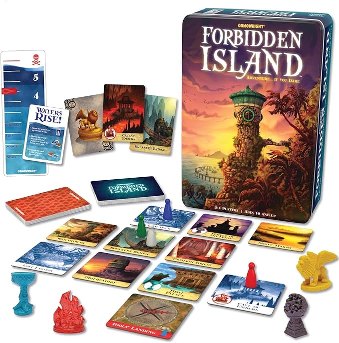 Gamewright - Forbidden Island - Cooperative Strategy Survival Board Game 2-4 Players
