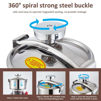 BI-DTOOL Electric Grain Mill Grinder 2000W Dry Material Grinding Machine 800g Stainless Steel Pulverizer 36000r/min High-speed Grain Mill 270° swingable Superfine powder for Home and Commercial 800g