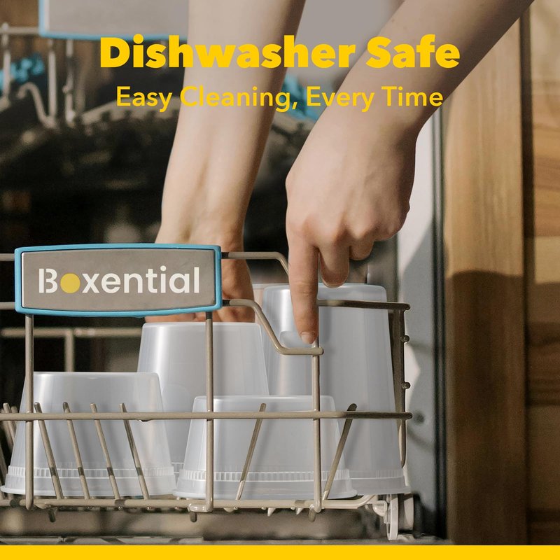 Boxential 16 oz Deli Containers with Lids [36 Set] – BPA-Free Plastic Food Containers, Freezer & Microwave Safe, Stackable Meal Prep & Soup Storage Containers, Ideal for Takeout & Kitchen Use