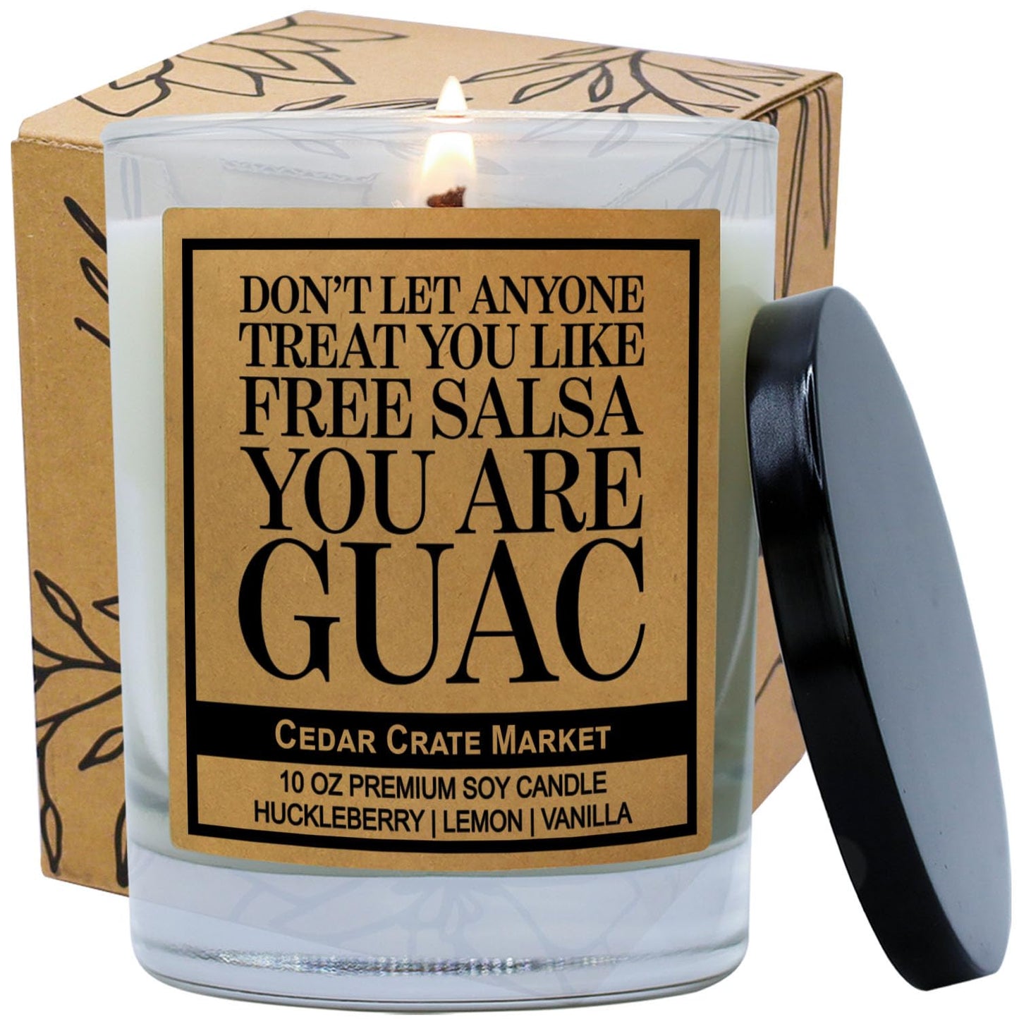 Best Friend Candle Gifts for Men and Women - Don't Let Anyone Treat You Like Free Salsa - Funny Candles for Women Or Men, Funny Birthday Present, Friendship Or Thank You Present for Bestie Or BFF