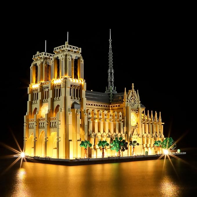 LIGHTAILING Light for Lego-21061 Notre-Dame de Paris - Led Lighting Kit Compatible with Lego Building Blocks Model - NOT Included The Model Set