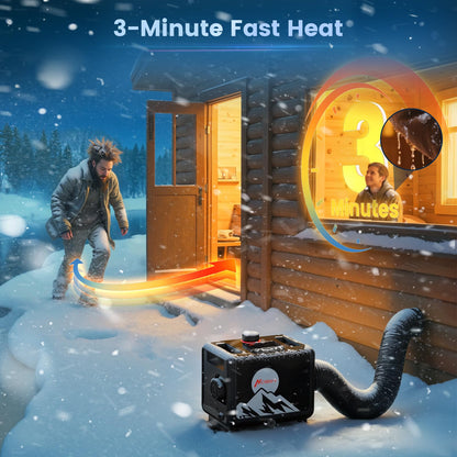 8KW Diesel Heater, All in One 7.5L Toolbox MAX Diesel Air Heater 110/12/24V Parking Heater with App Control, Wireless Temperature Sensing and Altitude Mode for RV Garage Camper 2025 Upgraded