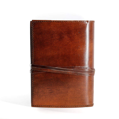 Leather Journal in Brown 8x6 Refillable Lined Paper Tree of Life Handmade writing Notebook Diary Leather Bound Daily Notepad for women and men Writing pad for Artist Sketch