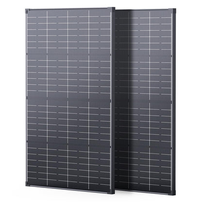430W Anti-Shading Bifacial Solar Panel,Callsun 2PCS 215 Watt N-Type 16BB Monocrystalline PV Module, Over 25% High Efficiency,Ideal for 12V/24V System,RV,Marine,Portable Power Station,Off-Grid