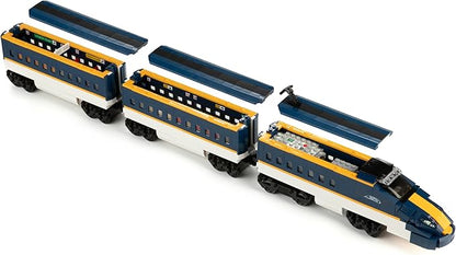 Block Builder High Speed Train Remote Control Building Block Set with Full Train Station (1532 Pieces). Railroad Series Building Blocks for Kids and Adults. Alternative Product to The Main Brand