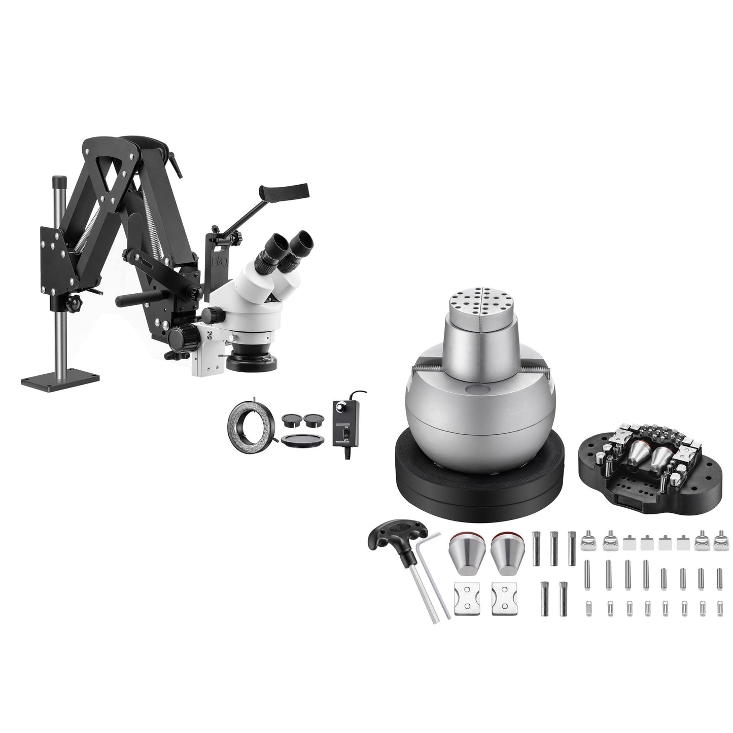 ZQ-1X Jewelry Microscope with 5in Ball Vise