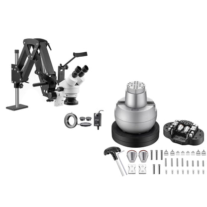ZQ-1X Jewelry Microscope with 5in Ball Vise