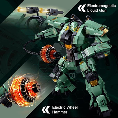 Mech Building Set Annihilation Ranger Warrior Robot Action Figure Building Toys for Adults Compatible with Lego Mech Set 542 PCS