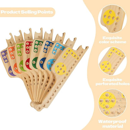 Jokers and Marbles Board Game - Wooden Travel Game for 2-8 PlayersCard and Marble Gamewith 8 Game Boards 4 Cards 40 Marble - for Travel &amp Parties and Family Nights