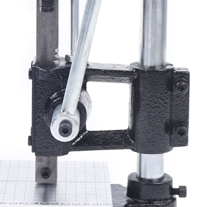 Leather Hole Puncher, DIY Leather Imprinting Machine with PP Plate and Aluminum Plate, Manual Press Puncher Embossing Stamping Tools Pressure Bronzing Kits for Punching, Pronging, Stamping Process