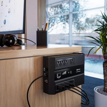 Vertiv Liebert PowerUPS 100 UPS, PST6-900LVMT, 900VA/550W 120V Standby Power, 8 Outlets, Battery Backup with Surge Protection, USB C+A Charging, 3 Year Warranty, User Replaceable Batteries