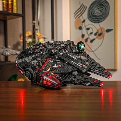 BRIKSMAX Light Kit for Lego The Dark Falcon -Led Lighting Compatible with Lego Star Wars 75389 Building Set- Not Included Lego Set