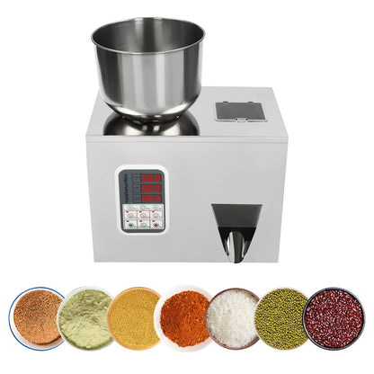 ONEUPING Automatic Particle Filling Machine 1-100g Adjustable Powder Weighing Filler Particle Dispenser, 180W Smart Control Granule Filling Machine for Flour, Grain, Herb, Seed, Coffee Bean, Glitter