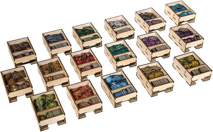 The Broken Token Imperious Twilight Box Game Organizer Compatible with Twilight Imperium - Wooden Game Organizing Box with Multiple Trays