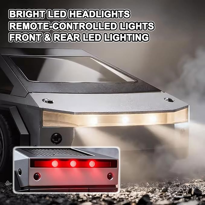 1/64 Scale Mini RC Drift Car 4WD Micro RC Car with LED Lights 2 Speed Modes &amp Portable Remote Storage Case Proportional throttle Rechargeable Desktop Toy for Adults Kids Includes 2 Sets of Ti