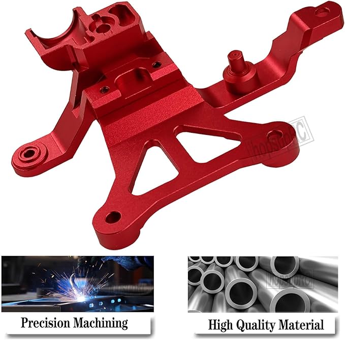 RC Aluminum Steering Bellcrank Support Upgrades Part for 1/5 X-Maxx 6SX-Maxx 8SXRT 8S Monster Truck7746 Steering Bellcrank Support Hops UpRed