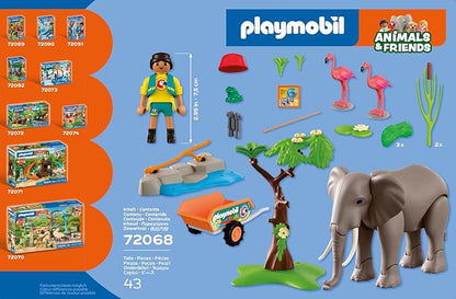Playmobil Elephant with Zookeeper