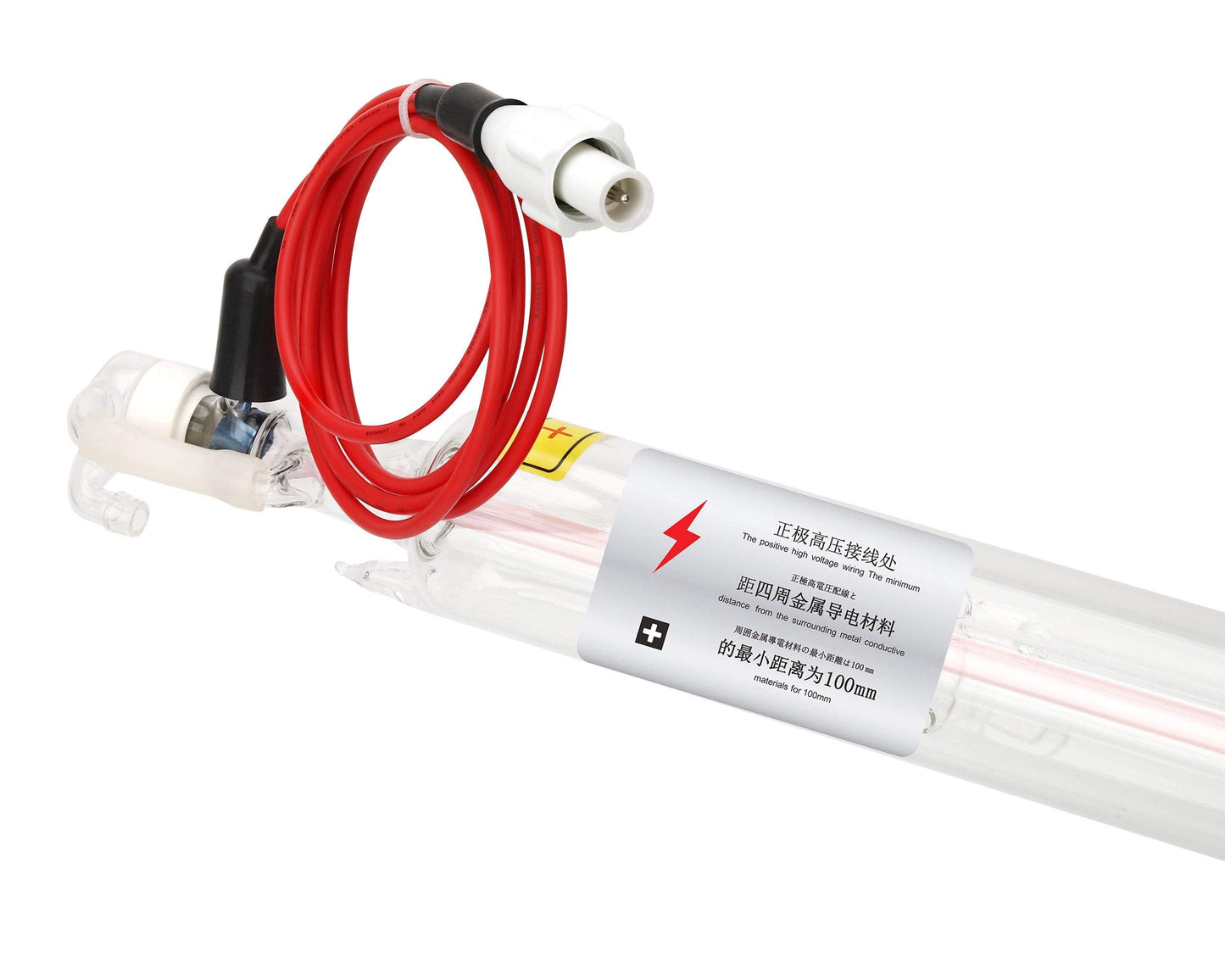 TEN-HIGH CO2 Glass Laser Tube, Unique Upgraded Version Super Easy Installation Stable Power, for Laser Engraving Cutting Machine, Length 700mm Diameter 50mm 40W (Suitable for 40~45W)