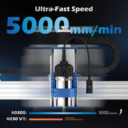 Genmitsu PROVerXL 4030S CNC Router Machine with 710W Spindle + 2.2KW Water Cooled Spindle Motor Kit