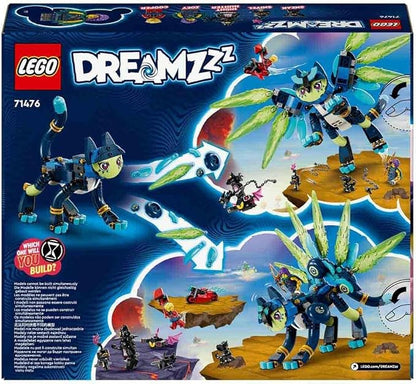 LEGO 71476 DREAMZzz Zoey und die Katzeneule Zian Katzenpfau 3 Minifiguren